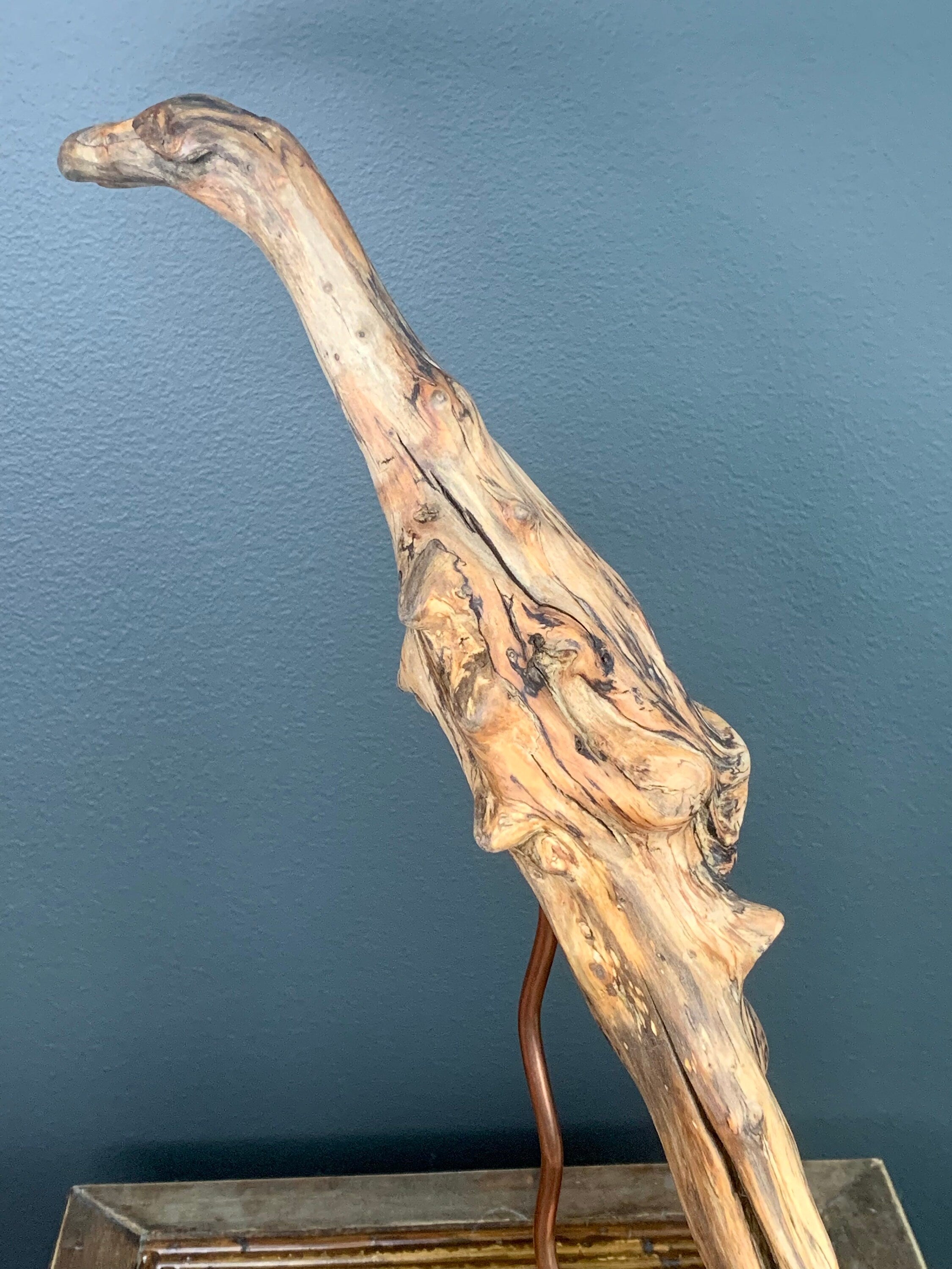 Driftwood artwork/Wood art/Driftwood/Abstract art/Art deco/Wood decor/Driftwood/Elm wood/Wood and copper decor