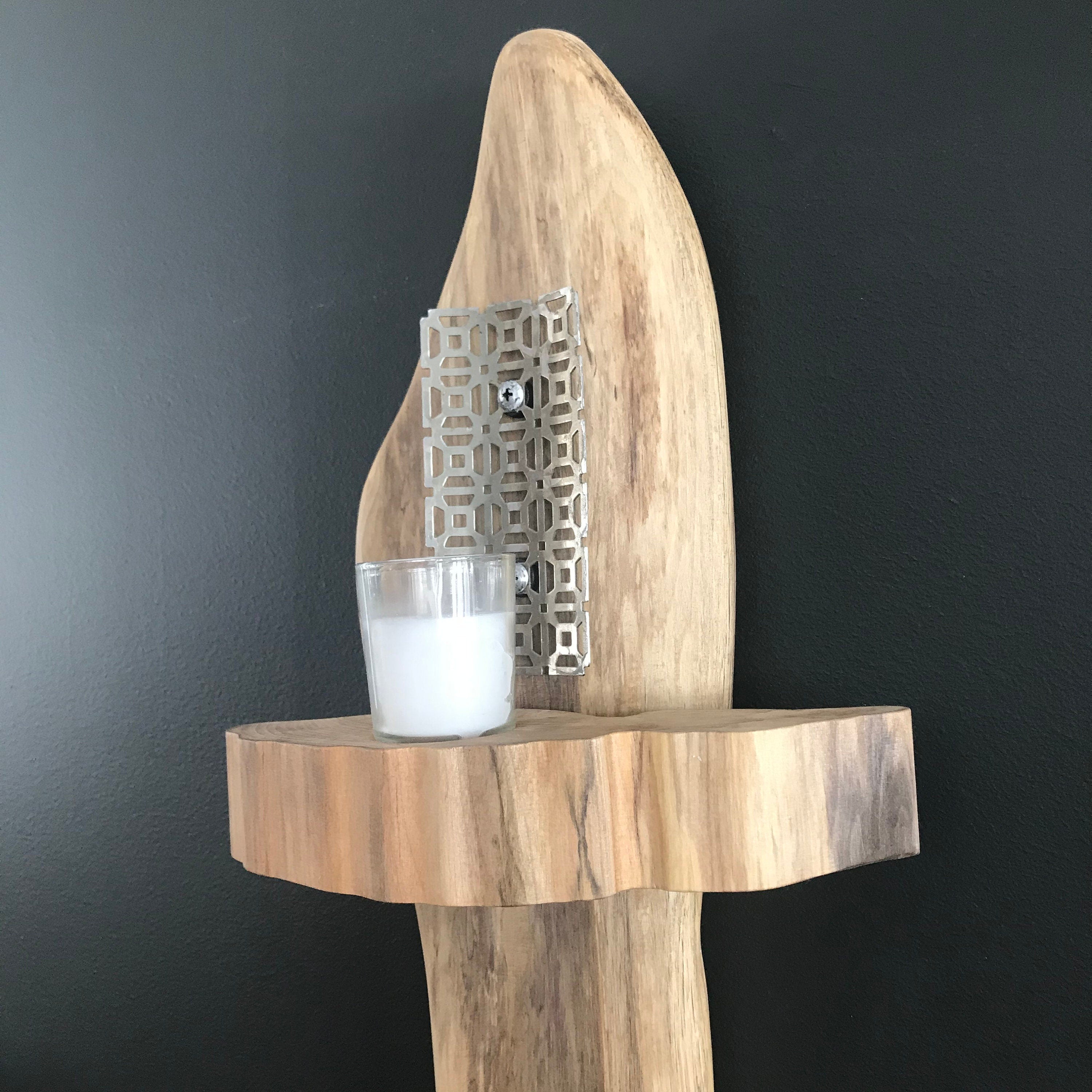 Wooden chandelier, decorative wooden element, driftwood wall art, home decor, unique wooden creation, lantern