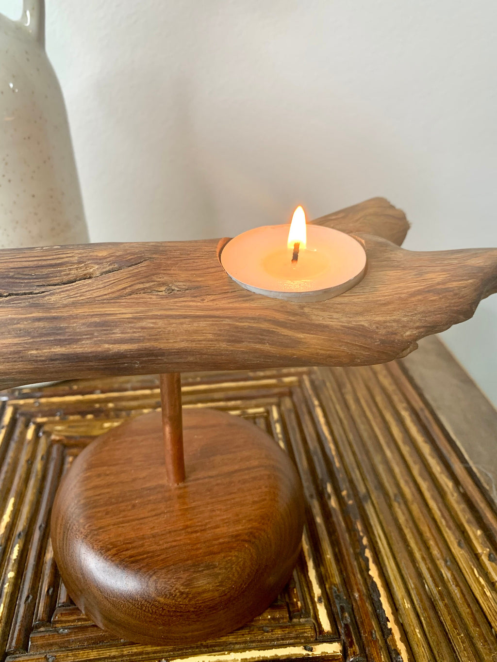 Driftwood chandelier/Wooden chandelier/Lantern holder/Candle/Drift wood/Wooden chandelier/Lantern/Art Deco/Wooden decor/Lantern