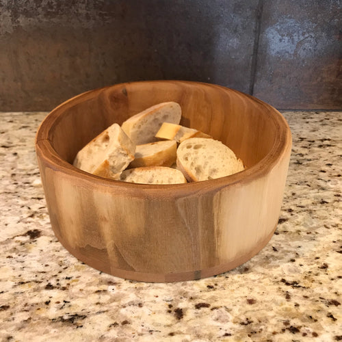 Bol à pain, Bol en bois, Bol à fruits, Bol pour grignotines, Bol décoratif en bois, cadeau d'hôtesse, contenant en bois, cadeau