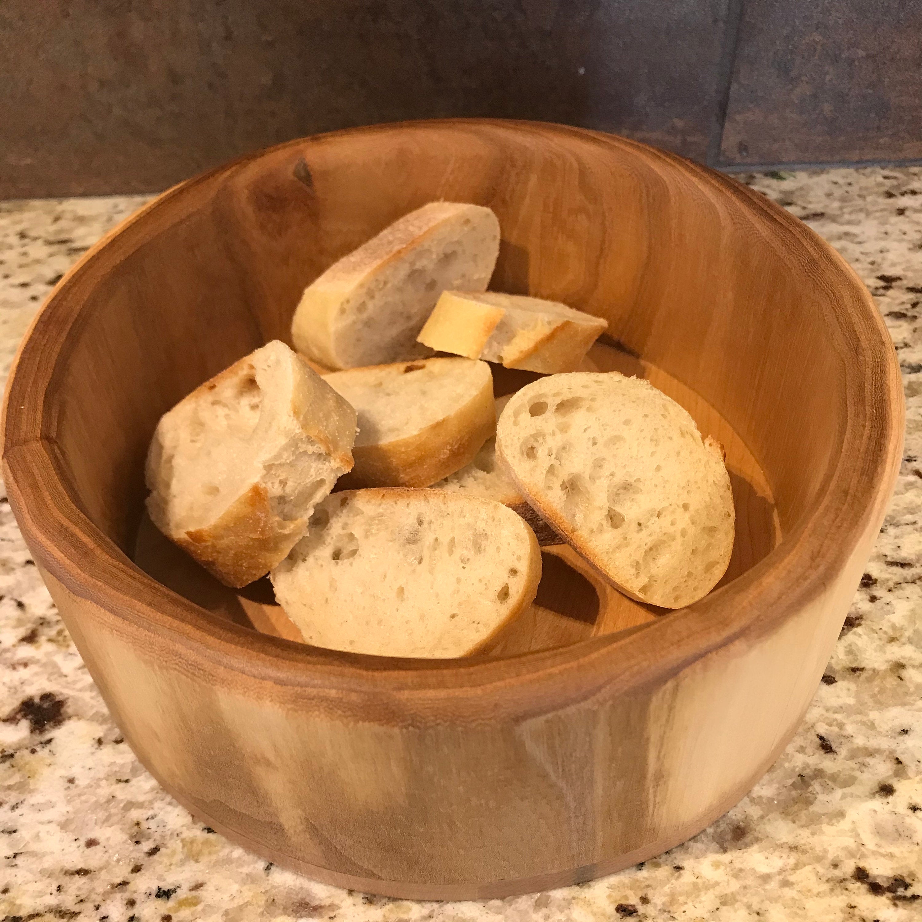 Bol à pain, Bol en bois, Bol à fruits, Bol pour grignotines, Bol décoratif en bois, cadeau d'hôtesse, contenant en bois, cadeau