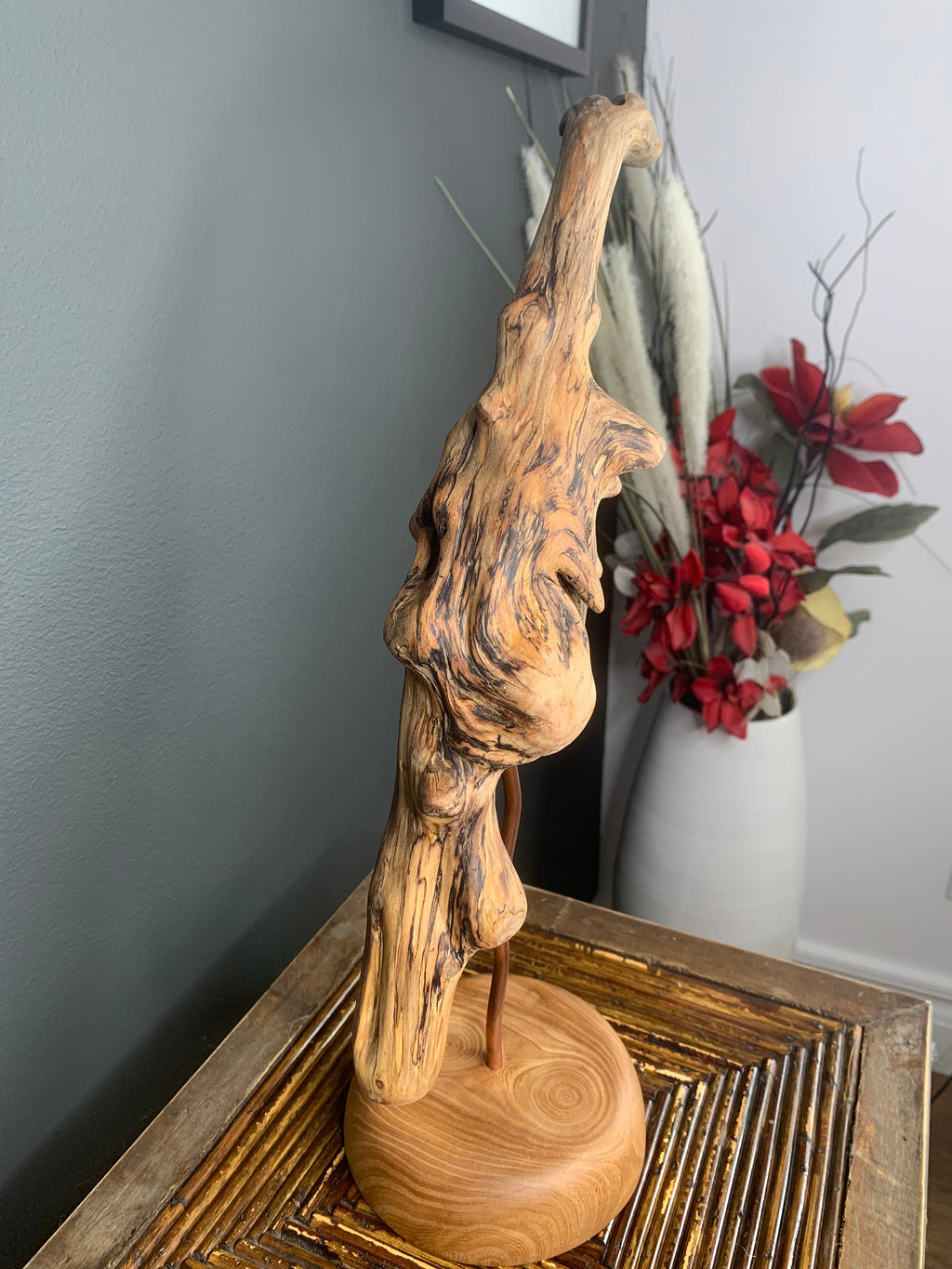 Driftwood artwork/Wood art/Driftwood/Abstract art/Art deco/Wood decor/Driftwood/Elm wood/Wood and copper decor