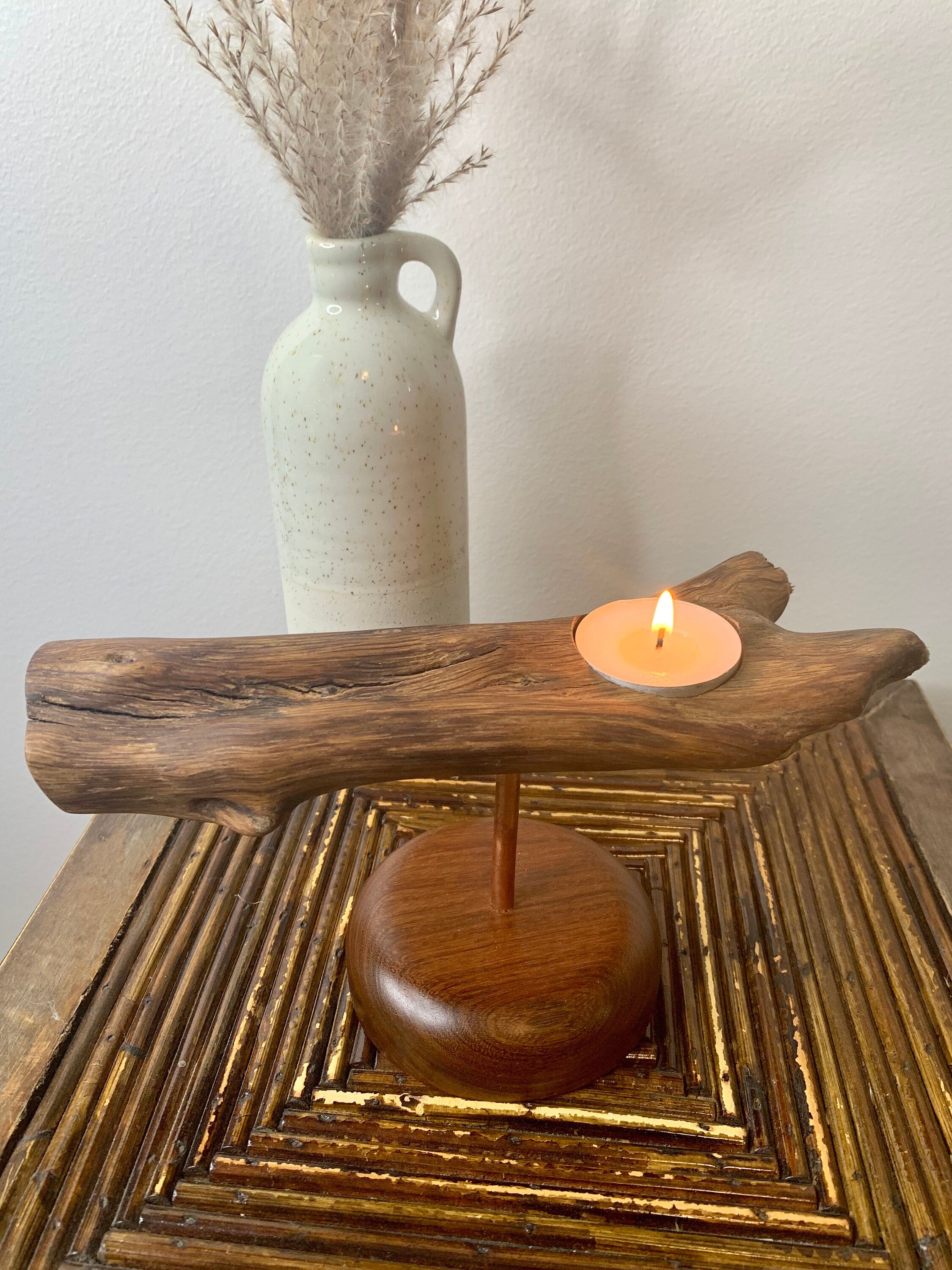 Driftwood chandelier/Wooden chandelier/Lantern holder/Candle/Drift wood/Wooden chandelier/Lantern/Art Deco/Wooden decor/Lantern