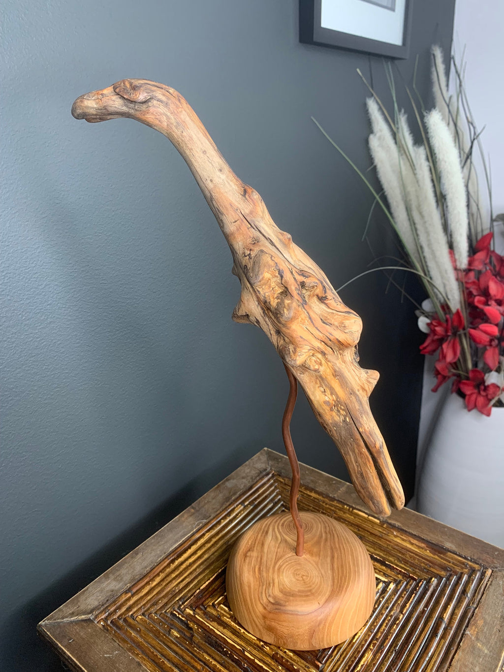 Driftwood artwork/Wood art/Driftwood/Abstract art/Art deco/Wood decor/Driftwood/Elm wood/Wood and copper decor