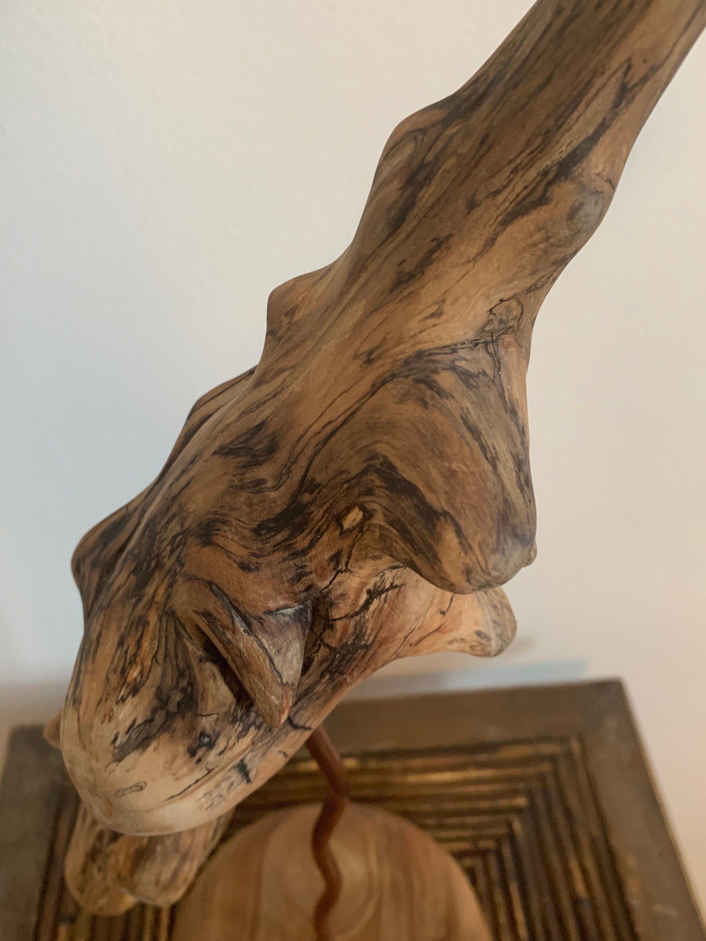 Driftwood artwork/Wood art/Driftwood/Abstract art/Art deco/Wood decor/Driftwood/Elm wood/Wood and copper decor