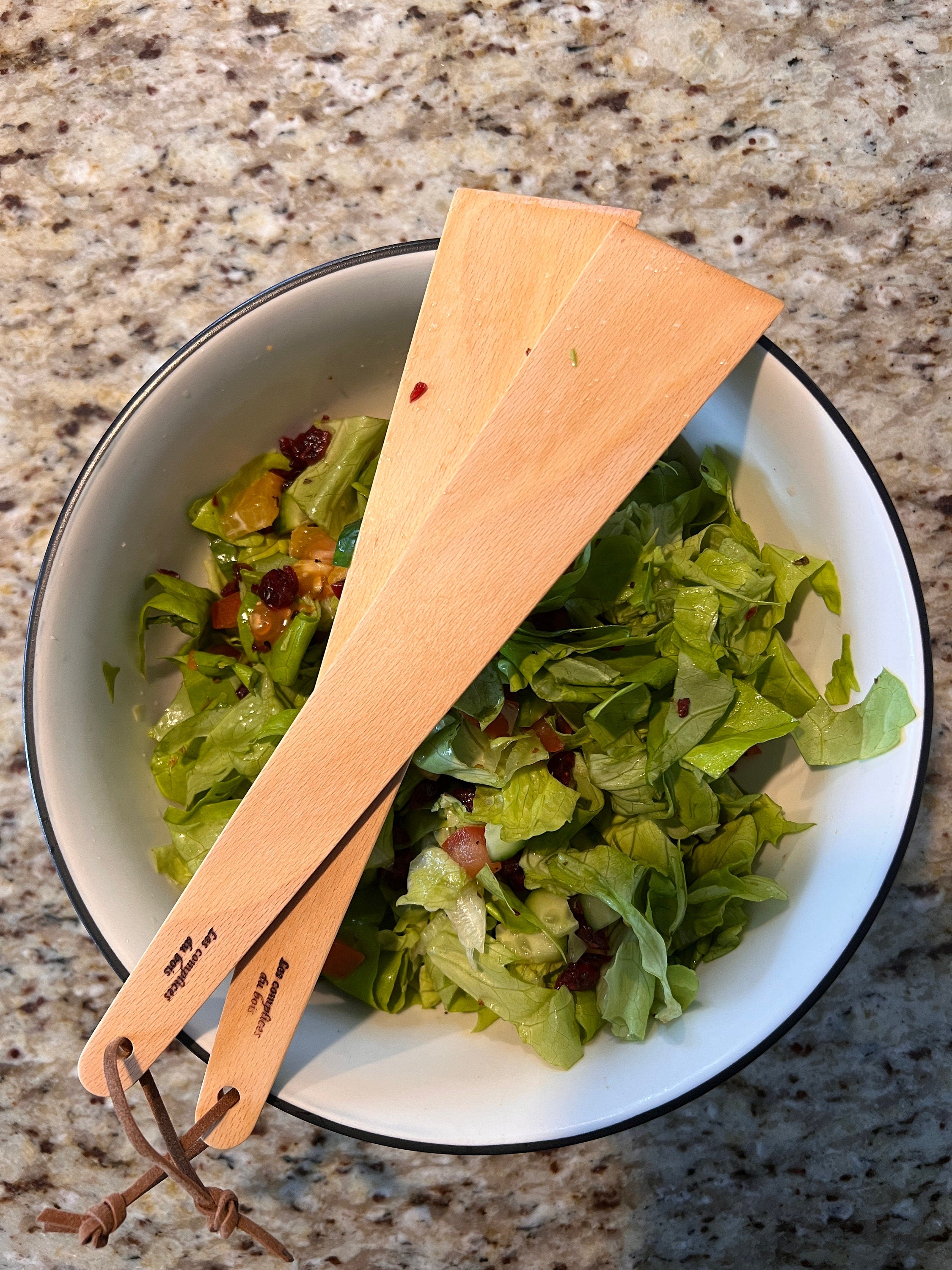 Salad spatula set, fancy spatula, beechwood spatula, spatula, wooden utensil, wooden spatulas.