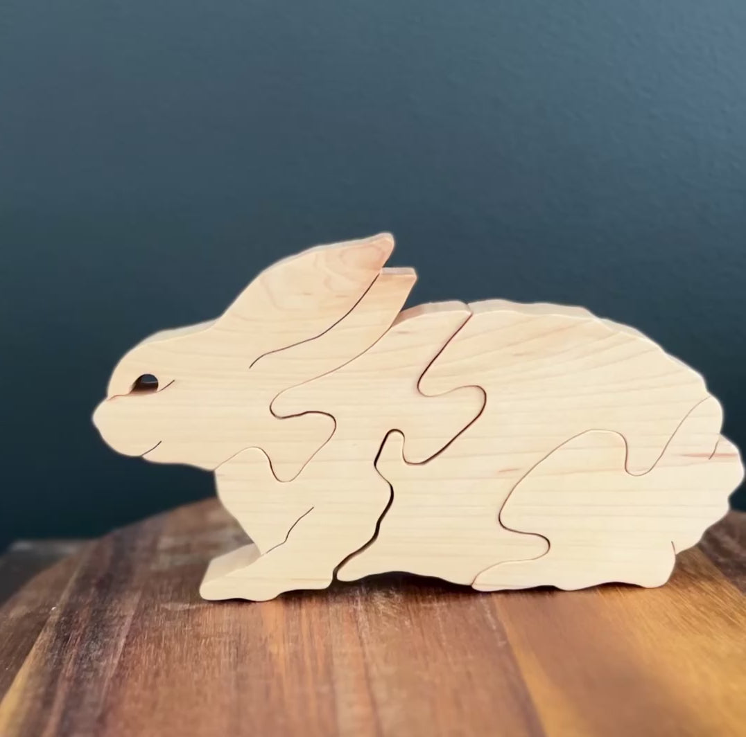 Casse-tête 3D, puzzle le lapin