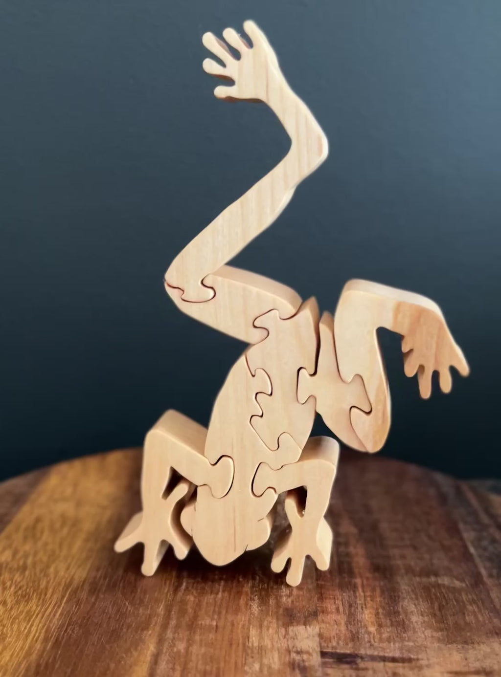 Casse-tête 3D, puzzle la grenouille