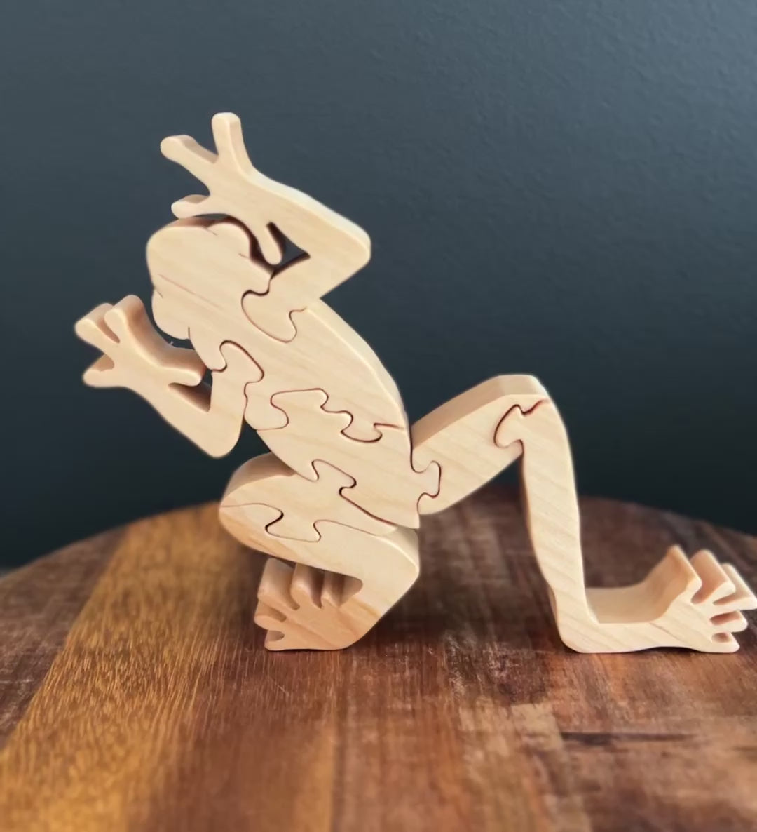 Casse-tête 3D, puzzle la grenouille